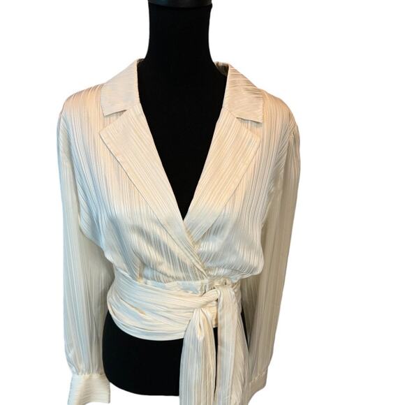 BCBGMAXAZRIA wrap blouse - Picture 2 of 9